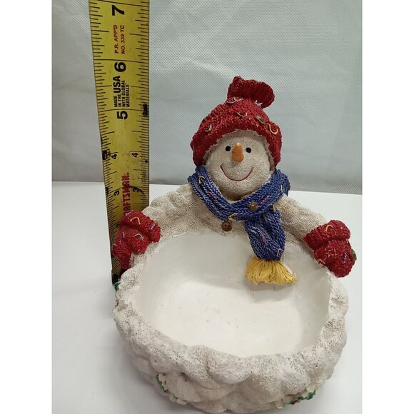 Snowman candy dish red white blue green - Picture 5 of 5